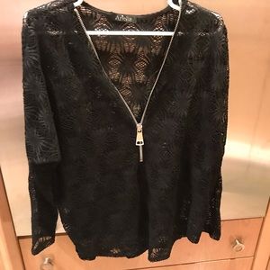 Black Ariella Lace Top
